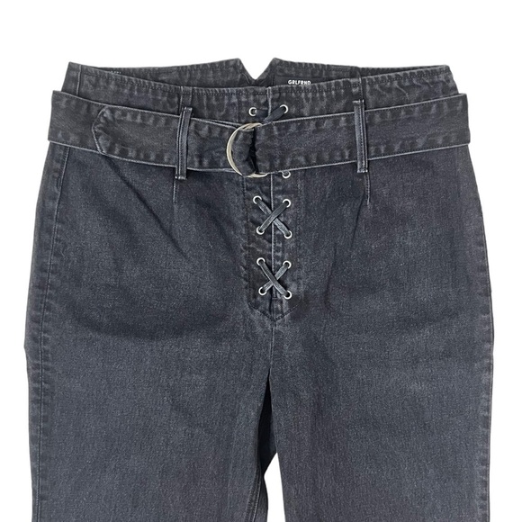 GRLFRND Solange Grommet Lace Up With Belt Black Jeans - Size 31 - Picture 8 of 15